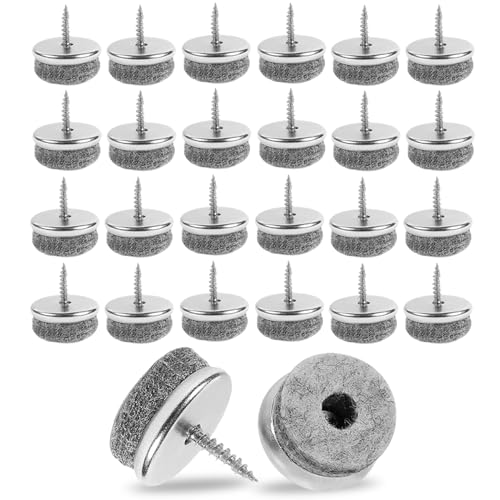 HANIUTTY 30 Piezas Protector Patas Sillas 20mm - Tacos para Sillas Patas Redondas Protectores de Suelo - Las Almohadillas para Muebles de fácil aplicación Son Ideales para Proteger el Piso