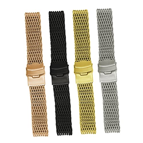 Bracelet de remplacement pour montre connectée homme sangle métal style IWC mesh