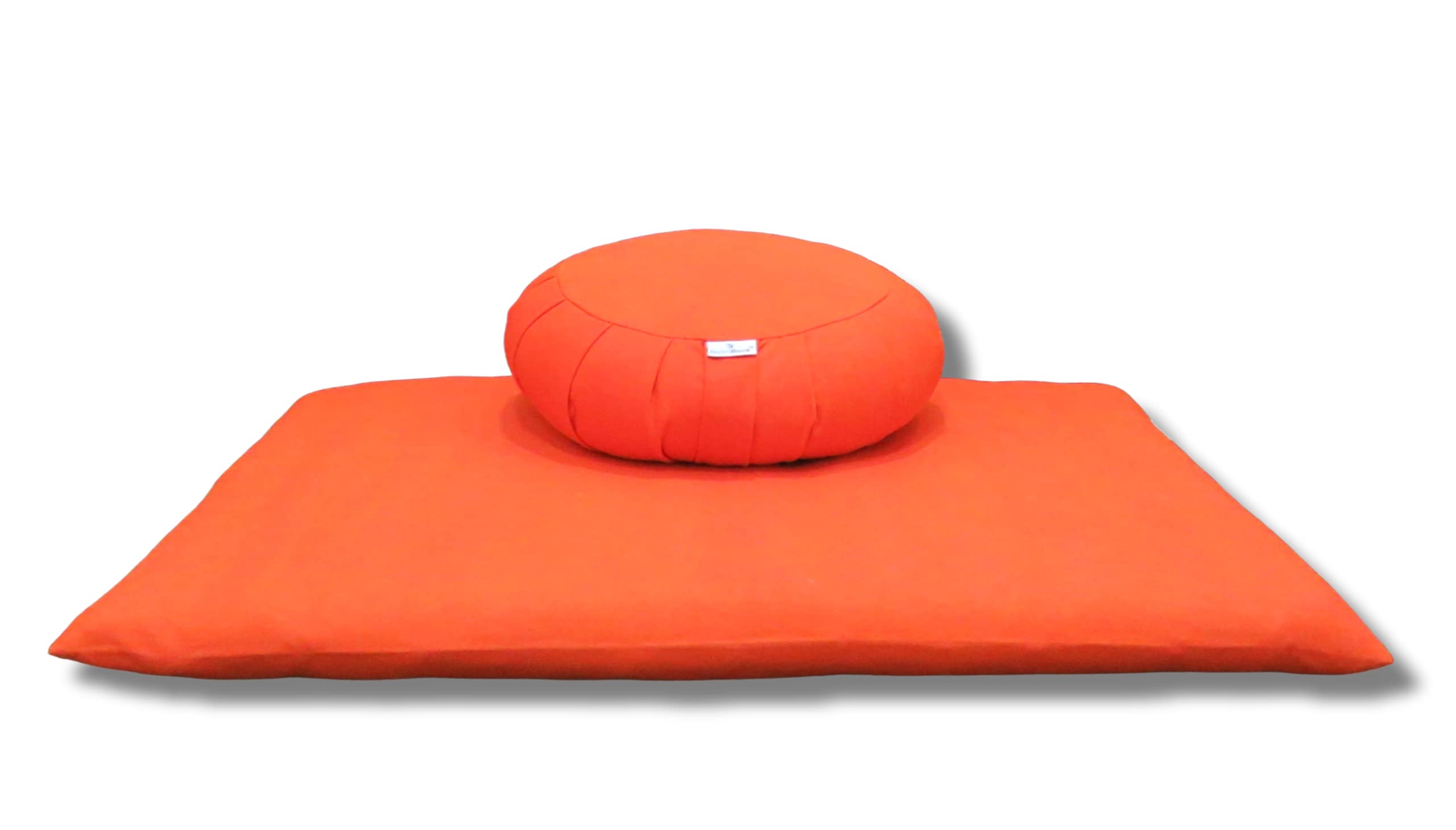NutriBuck® ZAFU & Zabuton Meditation Yoga Mat Cushion Combo Filled with Buckwheat Hulls (Orange) (B07TRH9YCX) Amazon Price History, Amazon Price Tracker