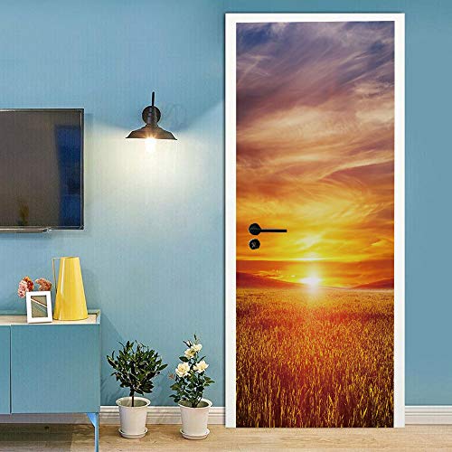 Trompe l'oeil auto-adhésif vinyle affiche de porte premium