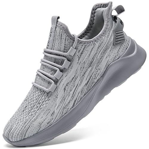 Image of Mens Running Shoes Walking Tennis Sneakers Slip on Gym Workout Athletic Lightweight Casual Sport Shoes
