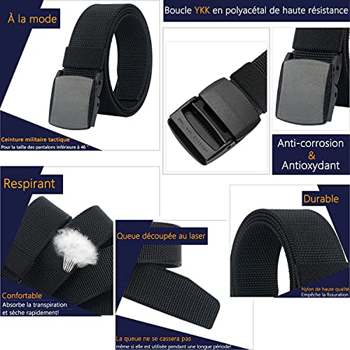 LionVII Cinture Uomo Fibbia in Plastica Cinghia di...