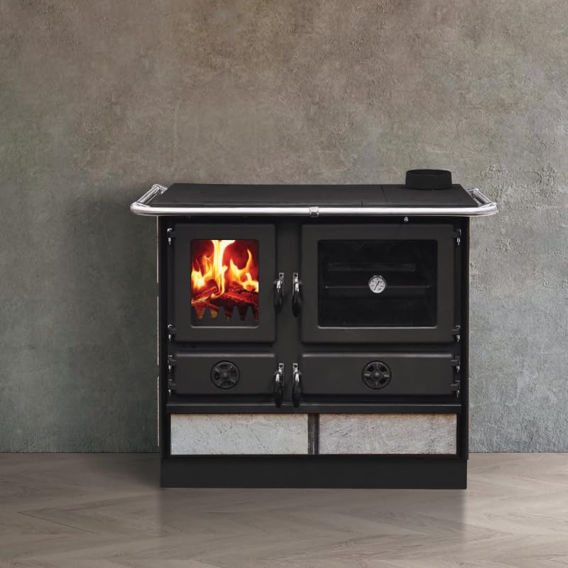 MAGNUM MBS Cast Iron Wood Stove | Right Side Outlet - Beige