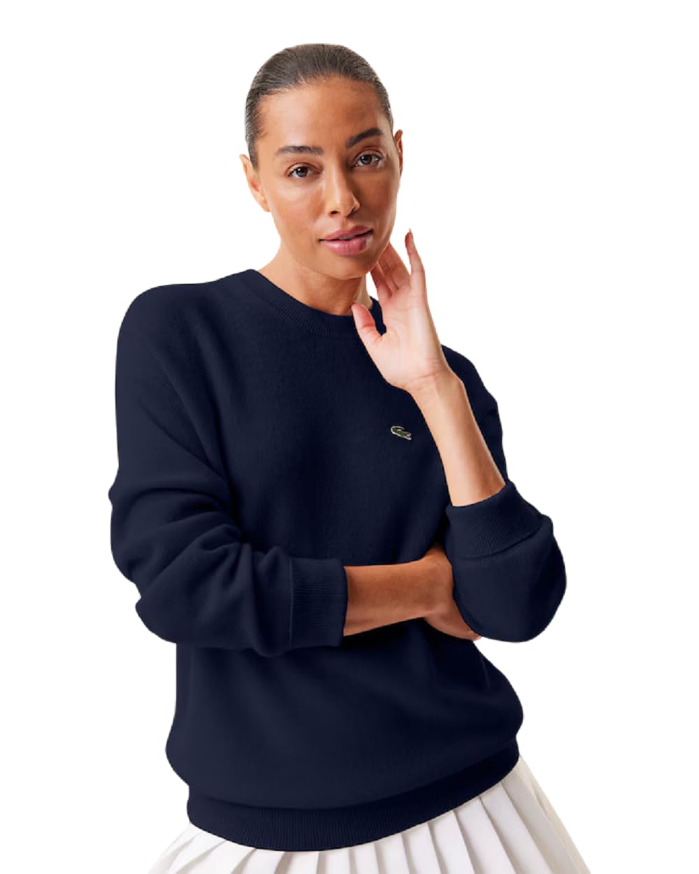 Lacoste Women's Crewneck Cashmere Pullover Sweater