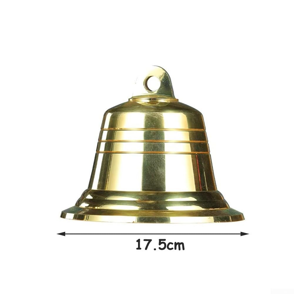 Windglocke Hängendes Ornament,Garten Windspiel,Kupferne Windspiele Mit Gravur Korrosionsbeständige Glocken Für Zuhause, Yoga & Feste – Klarer Resonanzton, Hängend Als Für Deko(7-inch copper bell)