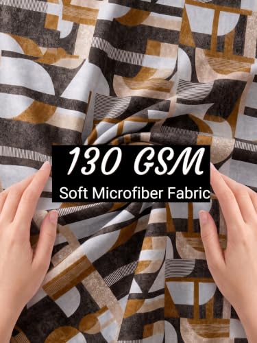 Image of Mafatlal 130 GSM Pearl Designer Double Bed Sheet Set with 2 Pillow Covers | 90 x 100 Inches | Everyday Comfort | Gentle on Skin, Vibrant Prints, Low Maintenance, Premium Finish | Charcoal Multi