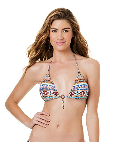 Photo de LEMAR Haut triangulaire de style bohème, Multicolore, S