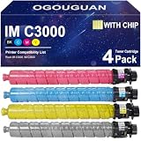 OGOUGUAN IM C3000 C3500 Cartuccia Toner per Ricoh IMC3000 IMC3500 842251 842252 842253 842254 per Savin Lanier IMC3000 IMC3500 Stampante (4-Pack)