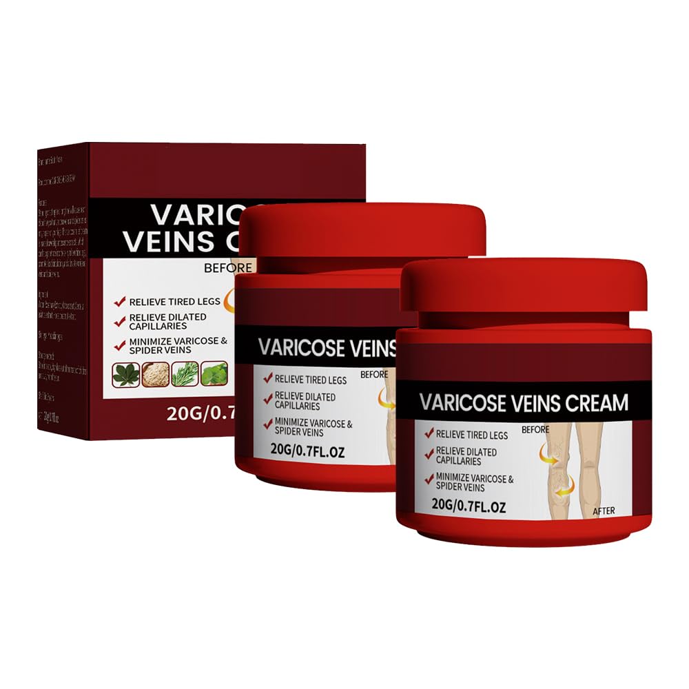 Medilisk Varicose Veins Relief Cream, Medilisk Varicose Veins Cream, Medilisk Varicose Vein Treatment Cream, Varicose Vein Cream for Legs, Strengthen Health, Improve Blood Circulation (2PCS)