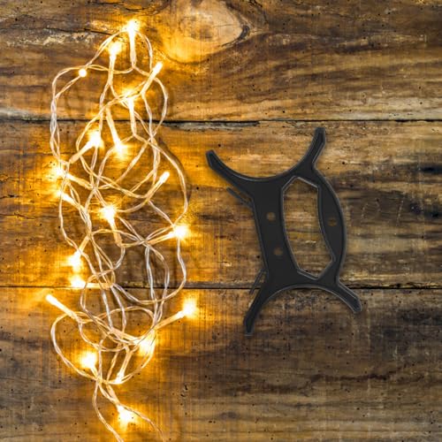 Soportes para luces navideñas y cables pack de 20 organizadores de plástico 5