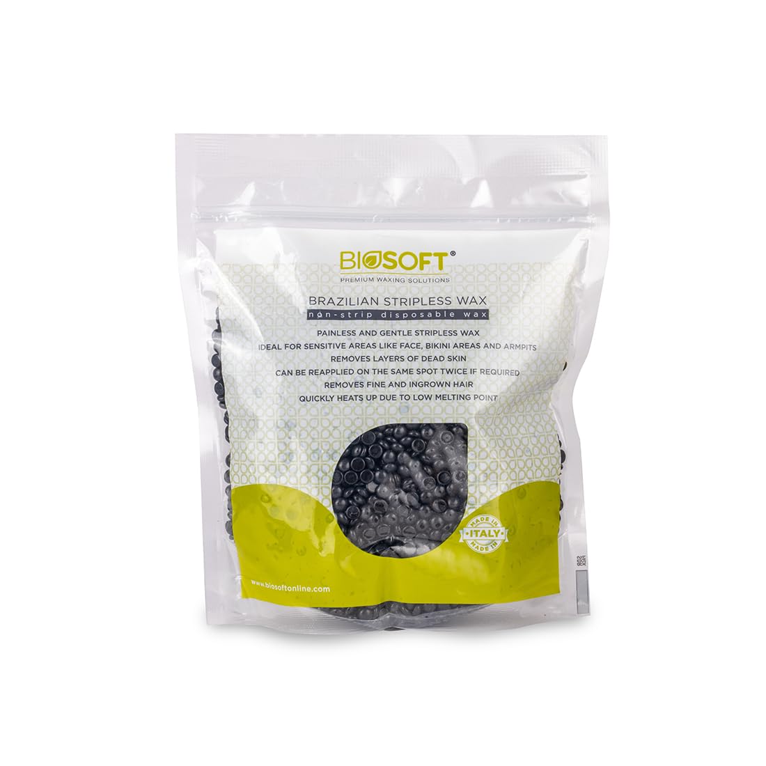 Charcol Stripless Wax (500g) Infused With Charcoal & Ideal For Oily Skin.