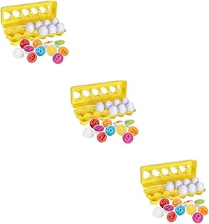 TOYANDONA 36 Pçs Digital Inteligente Número Jogo Número Classificador Brinquedo Correspondência Ovos Cor Do Classificação Brinquedos Número Correspondente Brinquedo Montessori