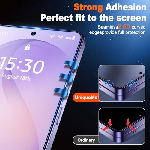 Image of UniqueMe for S26 Ultra Matte Screen Protector - 2 PACK Tempered Glass for Samsung Galaxy S26 Ultra,[Anti-Glare & Anti-Fingerprint] Fingerprint Unlocking,Easy Installation,Bubble-Free,9H Hardness