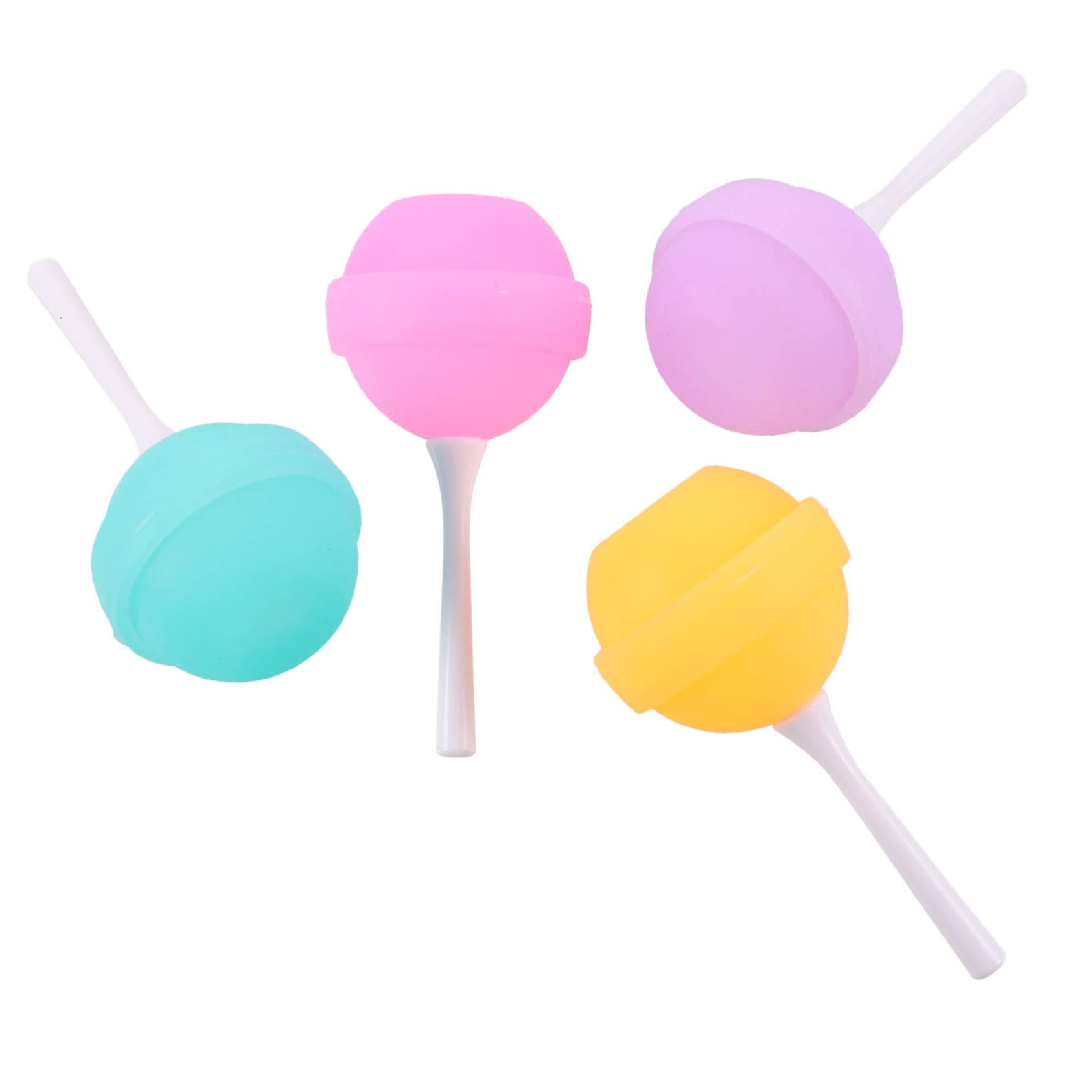 BRIGHTFUFU 4pcs Mold Ice Maker for Creative Treats Fun Lollipop Shapes for Boys and Girls Easy to Use for Home Parties Bars