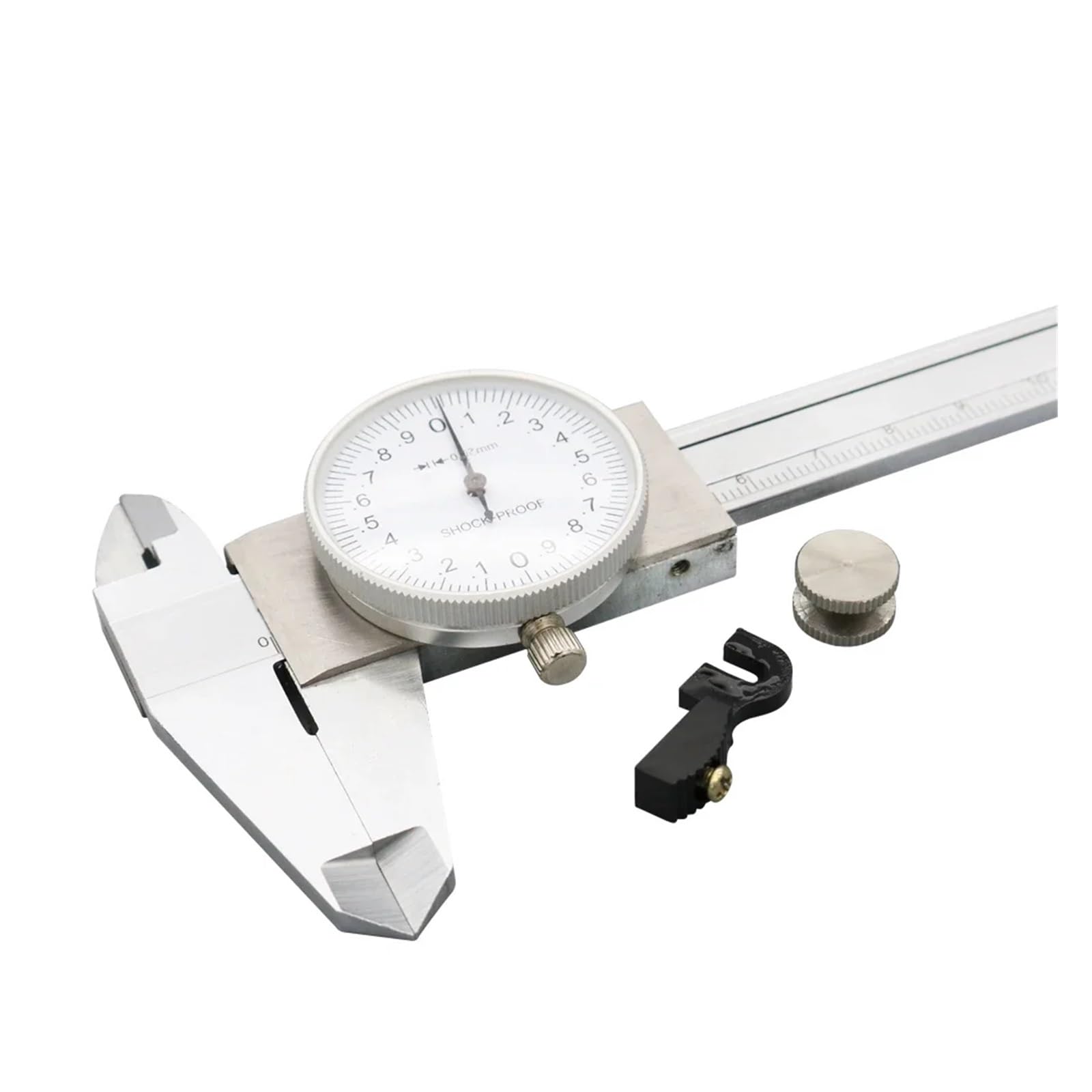 tianwandong Messschieber mit Zifferblatt, 0–150 mm, 0,02 mm, Industrie-Messschieber aus rostfreiem Stahl, stoßfestes metrisches Messwerkzeug(NO 1)
