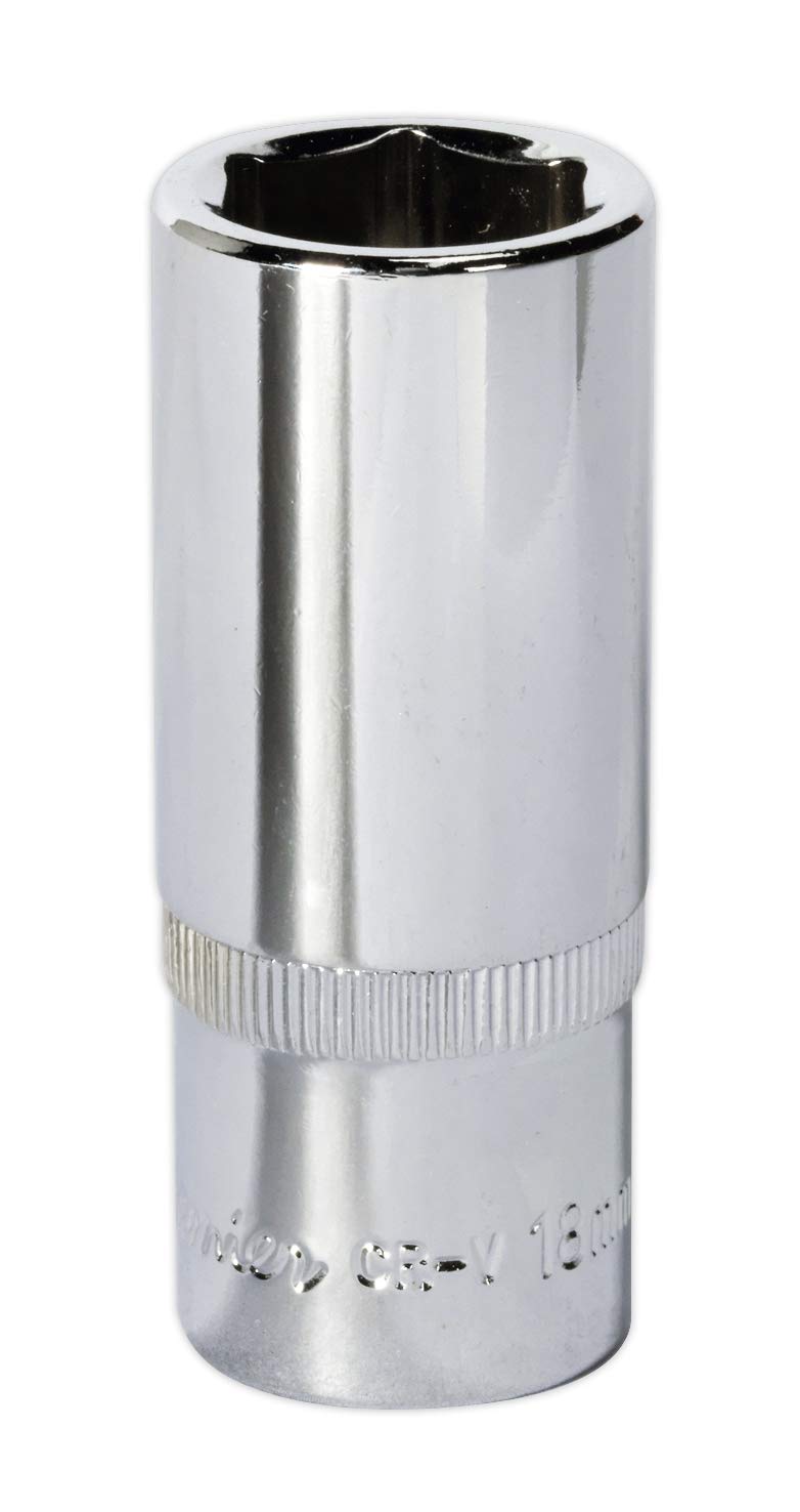 Sealey Sp3818D Walldrive Socket 18Mm Deep 3/8Sq Drive Fully Polished