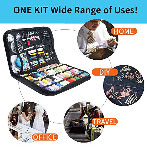 HEPAZ Kit da Cucito Portatile Set di Cucito 200PCS...