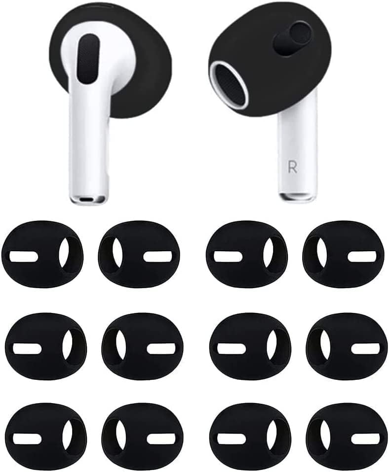 BLUEWALL Fit in Case - Funda para los oídos, puntas de oreja Eargel compatibles con AirPods 3, almohadillas antideslizantes para auriculares