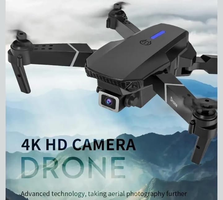 Image of HD Camera Foldable Drone with WiFi FPV | Remote Control Quadcopter Drone for Kids & Adults | Rechargeable Flying Drone with Stable Flight & Easy Control