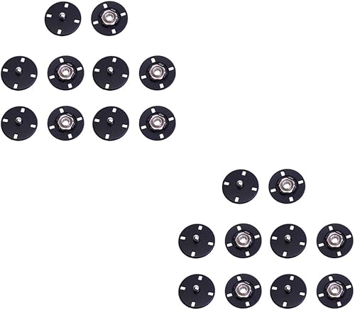 SEWACC Kit de cuero de 20 piezas de botones de cuero a presión para remaches de cuero, cierre de monedero, botones de punto, botones de ropa,