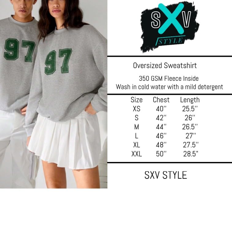 Image of SXV 'Florida Sunshine State' Printed Cool Aesthetic Drop Shoulder Oversized Sweatshirt