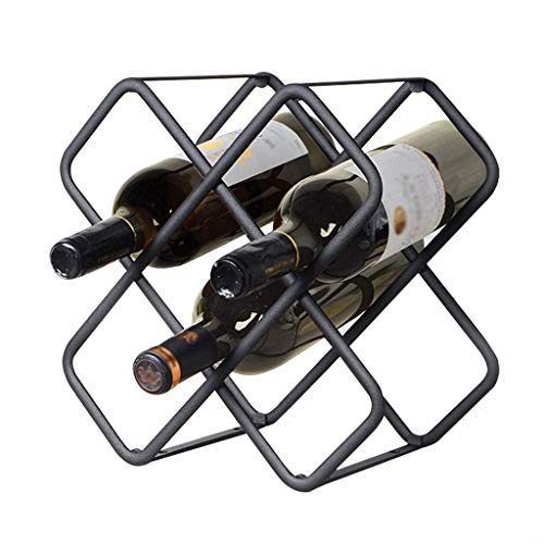 Soporte de mesa para 8 botellas en acero carbon miniatura 1