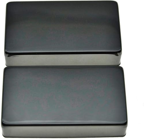 KAISH Juego de 2 fundas selladas para pastillas de guitarra Humbucker, de latón, sin agujeros, color negro