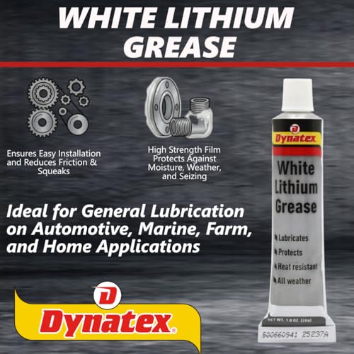Image of Dynatex 49594 Lithium Multi-Purpose Grease, 1.5 oz Tube, White