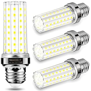 FanNicoo LED Corn Light Bulb 150W Equivalent 2500 Lumen 6500K Cool Daylight White 20W E26/E27 Base Non-dimmable Ceiling Fan Corn Lighting for Home Garage Warehouse Indoor LED Corn Bulbs Pack of 4