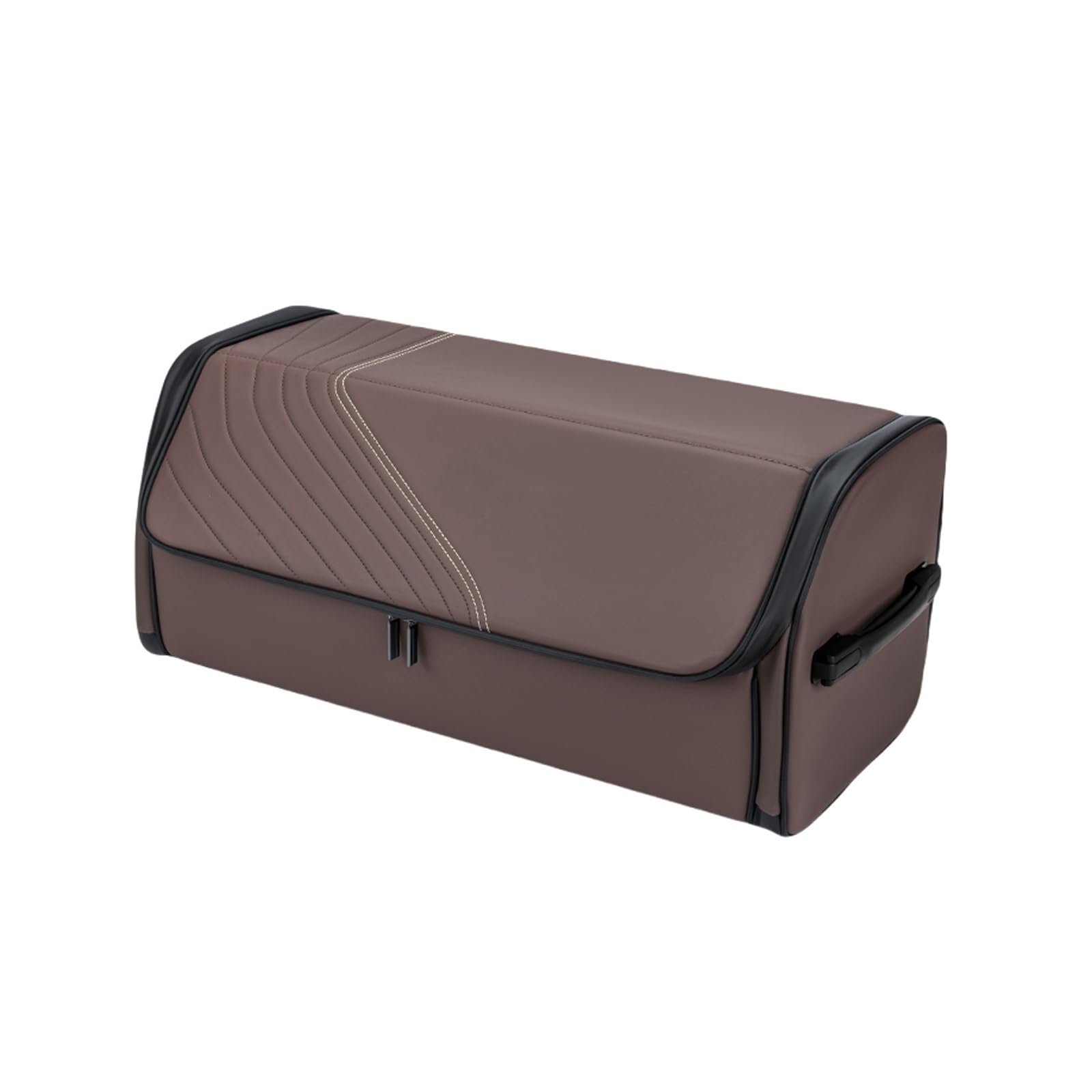 Dfrywdgsey Brown Large Capacity Foldable Trunk Organizer For Car Storage(Brown)