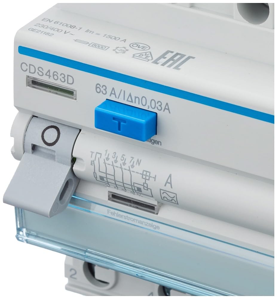 Interruptor diferencial (63 A cds463dqu ickcon nect tipo A de 4 Pol. 30 mA 400 V