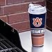 Rico Industries NCAA Auburn Tigers Primary 24oz Personalized Tumbler W/Hinged Lid - Team Colored Travel Tumbler - Keeps Drinks Cold or Hot