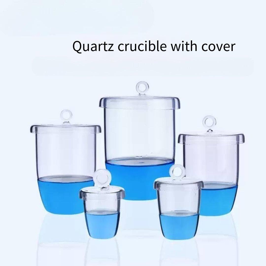Tiegel aus Quarzglas mit Deckel – langlebiges Labortestgerät for die industrielle Analyse – 20 ml bis 2000 ml(150ml)