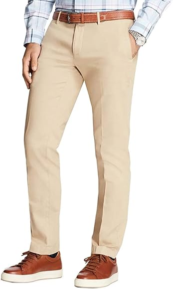 Brooks Brothers Men's 99899 Garment-Dyed Chinos Pants, Natural