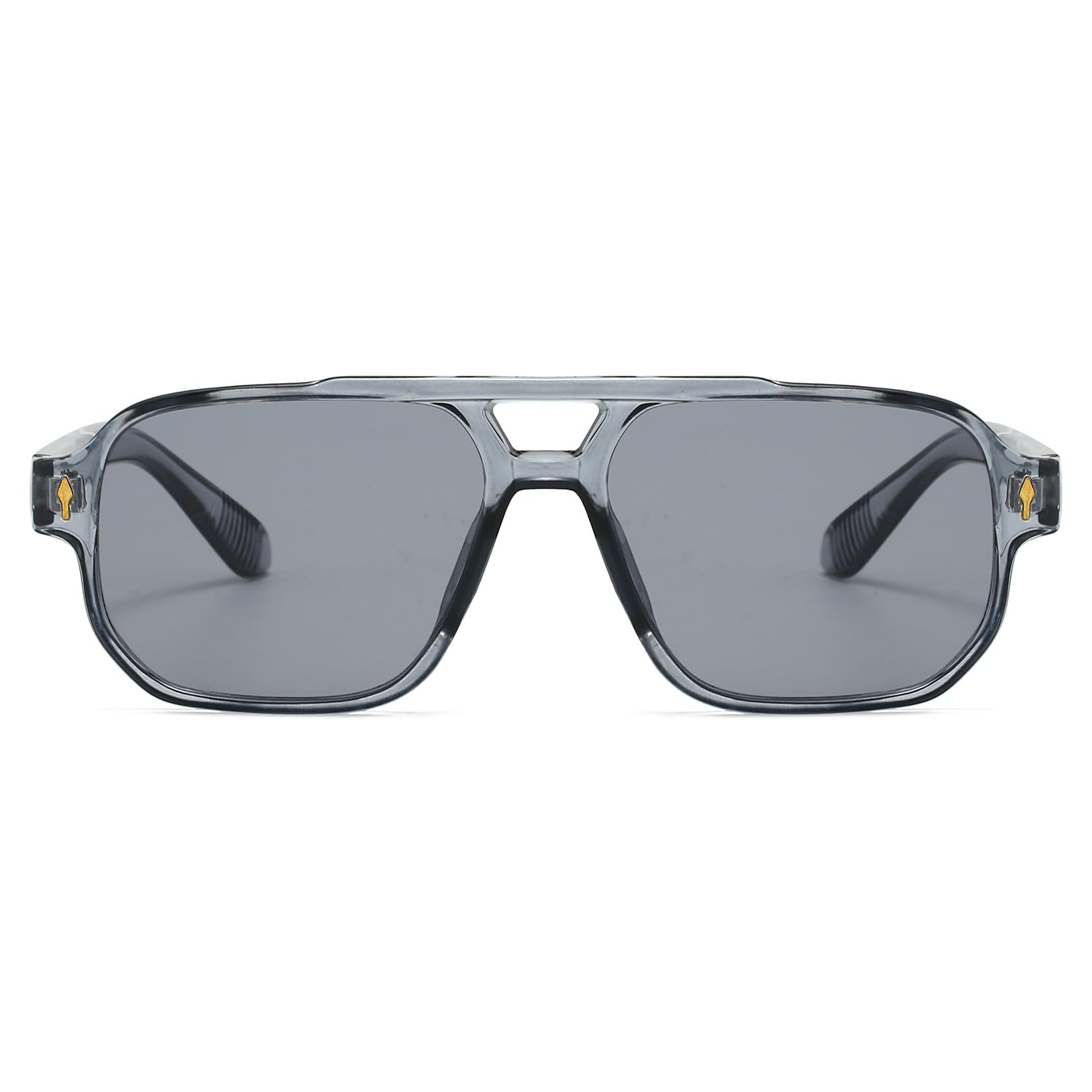 Mode Quadratisch Sonnenbrille, Vintage Retro Rechteck Sonnenbrille für Damen Herren, Trendige UV400 Brille