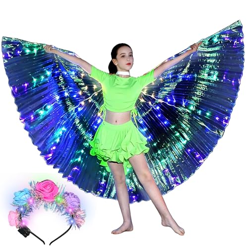 Alas LED para danza belly dance para niñas