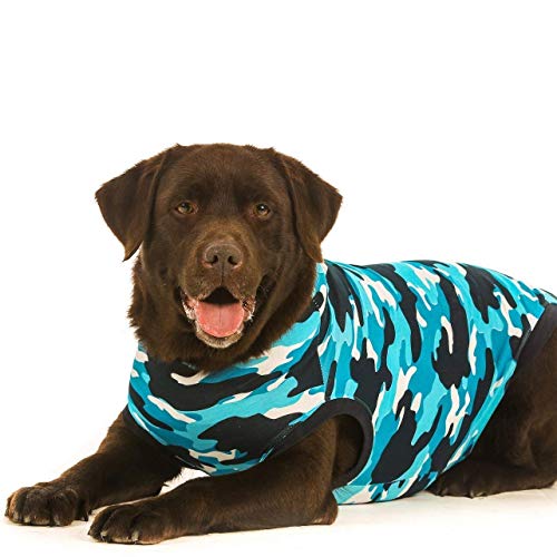 Suitical Recovery Suit Hund, M, Blau Camouflage