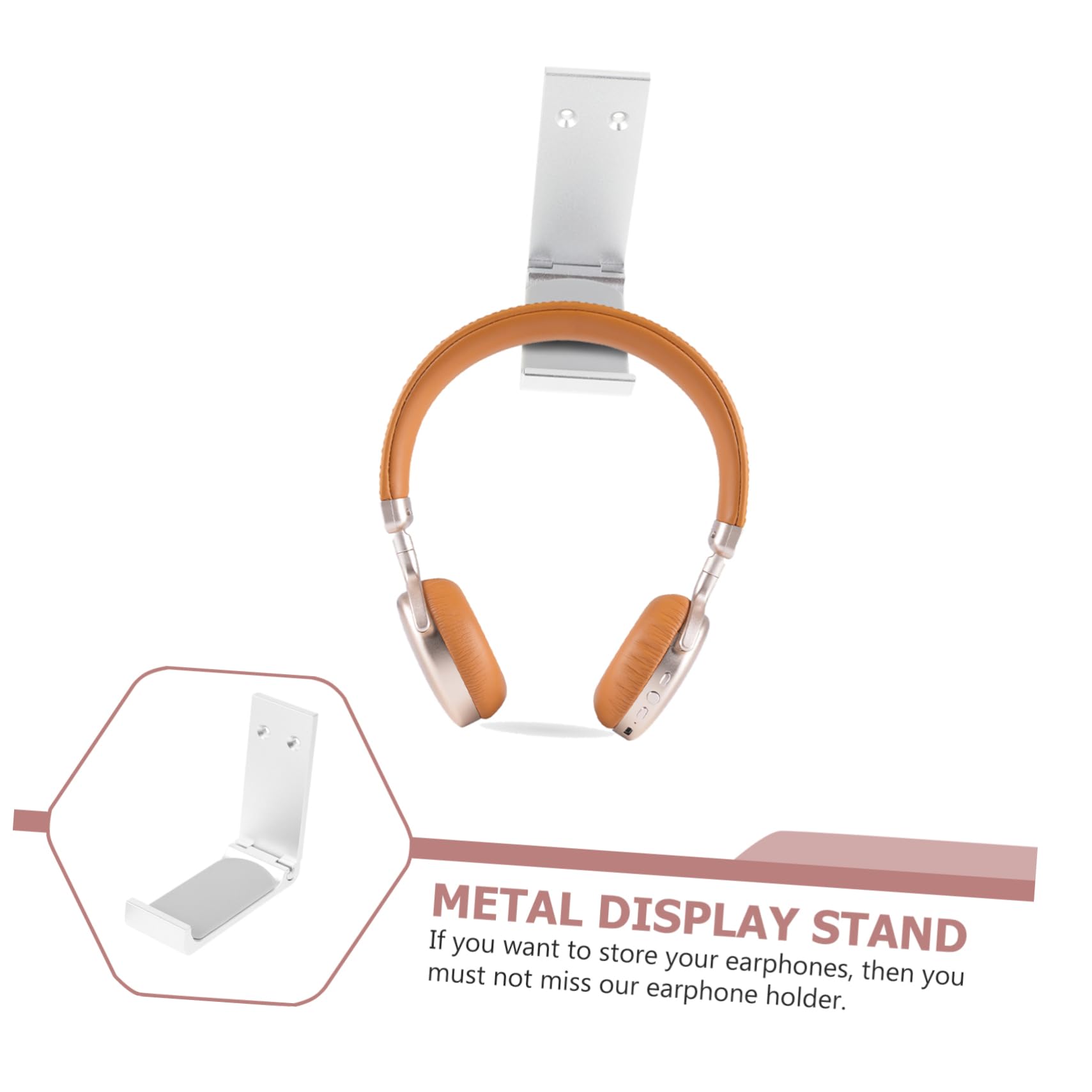 SHINEOFI 4juegos Colgador De Auriculares De Metal Soporte para Auriculares para Aleación De Aluminio De Cafetería