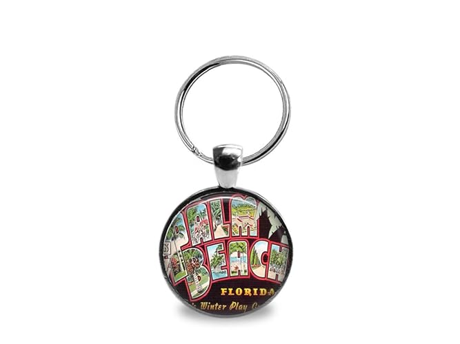 Vintage Florida Key Chain Palm Beach Handmade Products