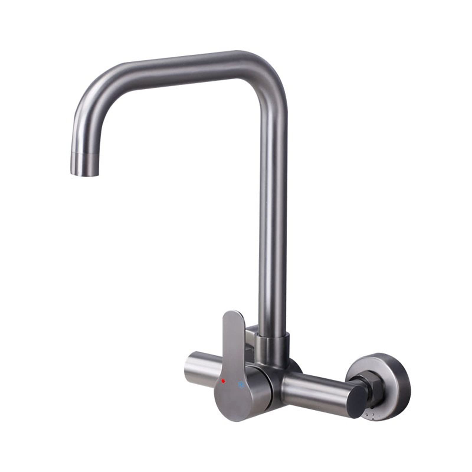 Zychsjxa B Kitchen Sink Faucets Wall Mounted Gray Faucet Hot Water And Cold Stainless Steel Faucet-A(B)
