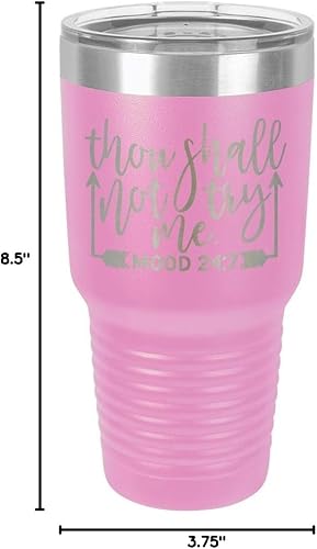 Miniatura 9 de THOUGH SHALL NOT TRY ME LIGHT PURPLE Vaso de bebida de 30 oz con pajita  Taza de viaje grabada con láser con citas divertidas  Comparar con Yeti