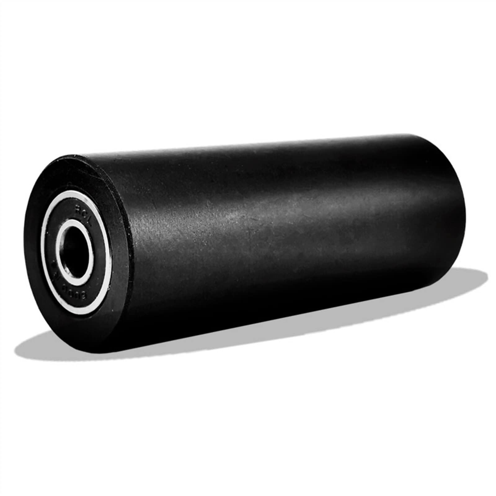 Rotella di scorrimento con cuscinetto nero, diametro 18/24mm 28mm Rullo guida muto for puleggia condotta con superficie dura, doppi cuscinetti 2 pezzi (Color : D24xH30)