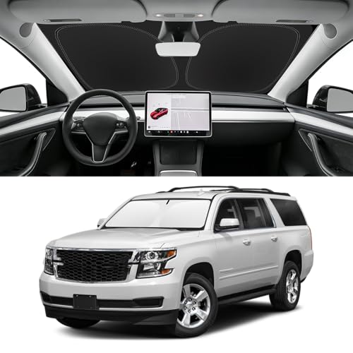 Image of Custom Fit Windshield Sun Shade for Chevrolet Suburban 2015-2020