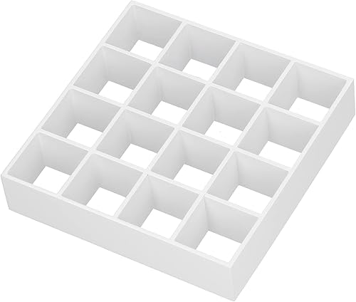 1:12 casa de muñecas 16 rejilla estante de exhibición miniatura de madera estante de almacenamiento accesorios de muebles