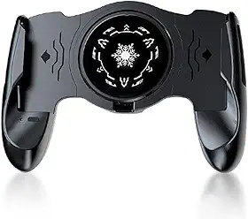 JK01S Ventilador de refrigeração para jogos para celular, preto, luz RGB, radiador de refrigeração semicondutor de clip-on
