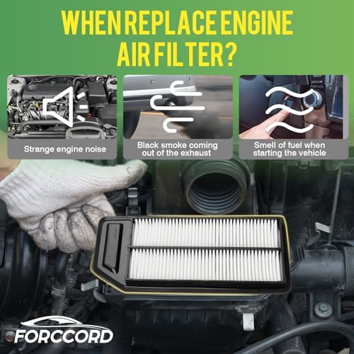 Image of 2-PACK Engine Air Filter Fits for Acura TSX 2004-2008 2.4L, Honda Accord 2003-2007 2.4L Air Filter Replacement CA9564 Car Accessories