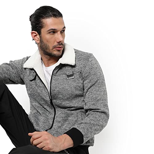 Image of Campus Sutra Men Polyester Standard Length Jacket