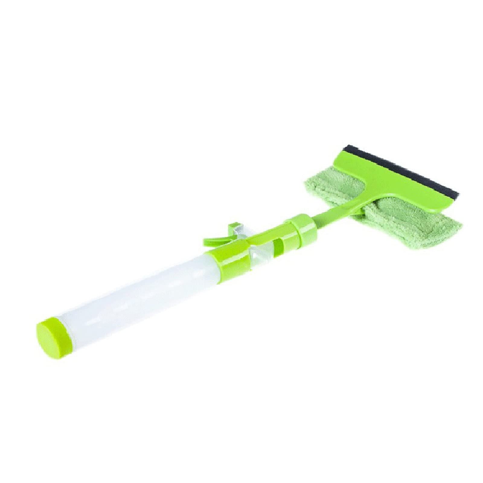 Rasquetas para Ducha, Limpiador de Ducha, Botella pulverizadora Agua, Limpiador Vidrio Ventana con Varilla desmontaje Doble Cara Verde