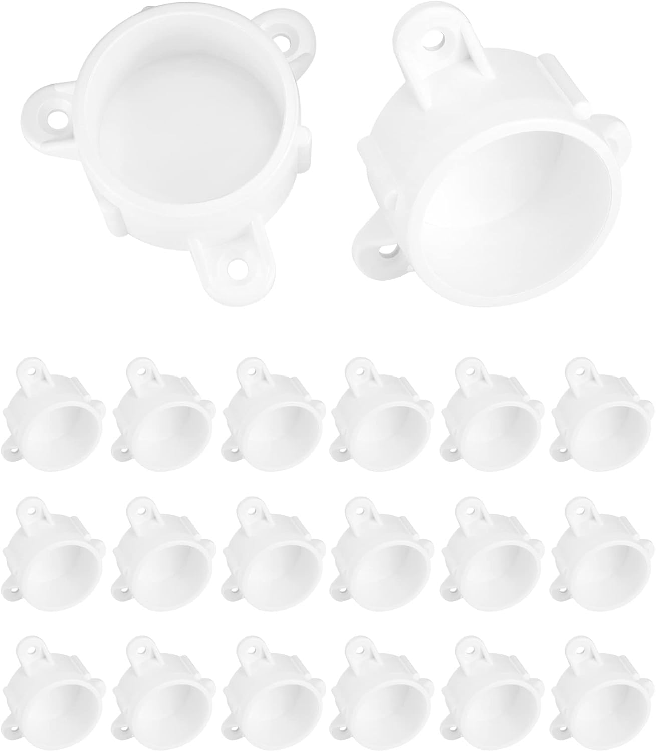 QWORK PVC Table Cap, Furniture Grade, 11/2" Table Screw Caps, Table