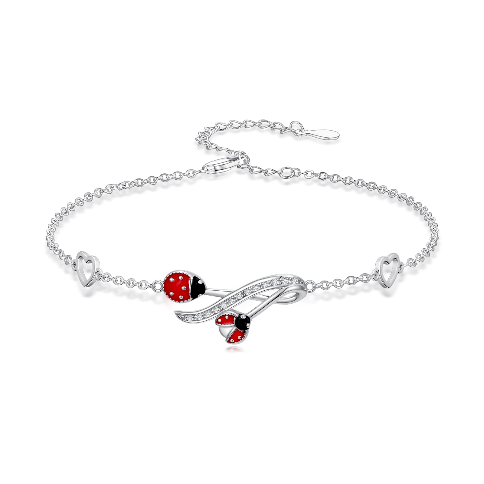 925 Sterling Silver Layered Ankle Bracelets for Women Jewelry Gifts